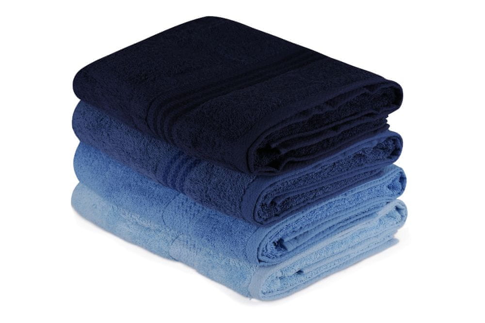 Hobby sada ručníků Bath 4 ks modrá
