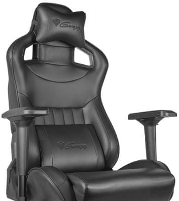 Gaming szék Nitro 950, kényelmes, fejtámasz, szellőzőnyílások, szintetikus bőr, puha párnák, karfák