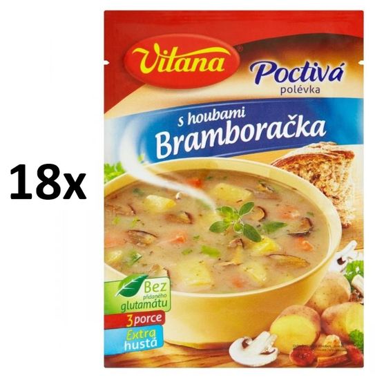 Vitana Poctivá Bramboračka s houbami 18x 100g