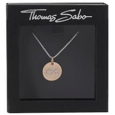 Thomas Sabo Náhrdelník "Nekonečno" , SCKE150168, Love Bridge, 925 Sterling silver, 18k rose gold plating, zirconia white