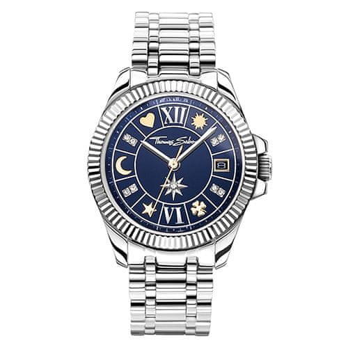 Thomas Sabo Dámské hodinky , WA0354-201-209-33 mm, Watches, stainless steel, mineral glass sapphire coating, stainless steel strap, zirconia white