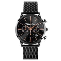 Thomas Sabo Pánské hodinky , WA0247-202-203-42 mm, Watches, stainless steel, mineral glass sapphire coating, stainless steel strap black, onyx