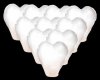 Lampión štěstí - přání - bílé srdce - 10 ks/balení