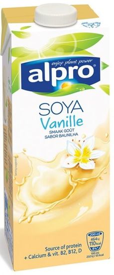 Alpro Soya Vanilla sójový nápoj 8× 1l