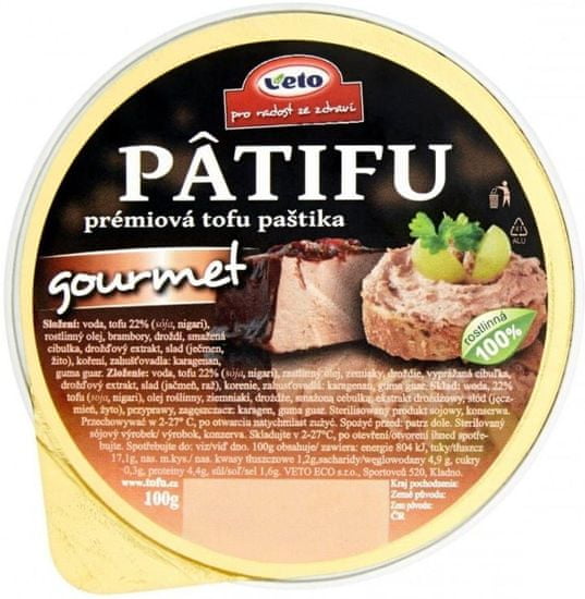 VETO PATIFU Prémiová tofu paštika Gourmet 20× 100 g
