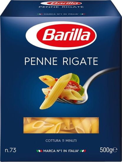 Barilla Penne Rigate semolinové těstoviny 12× 500g