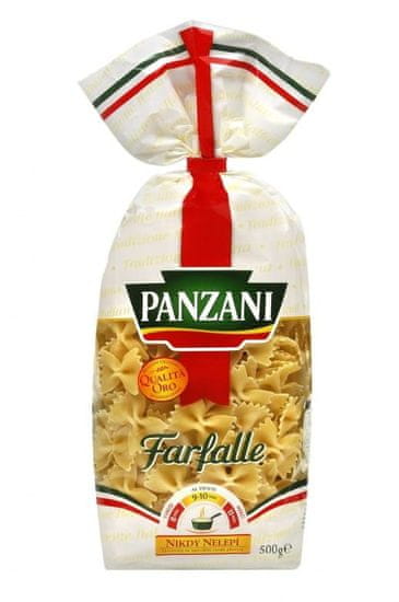 Panzani Farfalle bezvaječné semolinové sušené těstoviny 12× 500 g