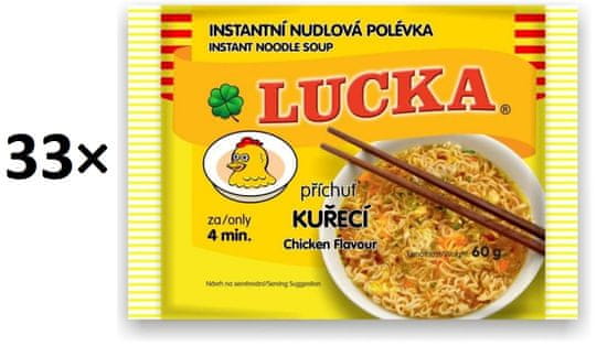 Lucka Instantní nudlová polévka s kuřecí příchutí 33× 60g