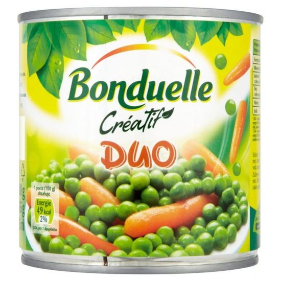 Bonduelle Créatif Duo zeleninová směs v mírně slaném nálevu 12× 400g