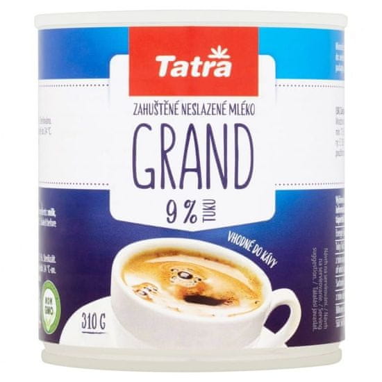 Tatra Grand zahuštené neslazené plnotučné mléko 310 g