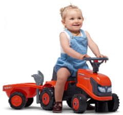 Odstrkovadlo traktor Kubota oranžové s volantem a valníkem