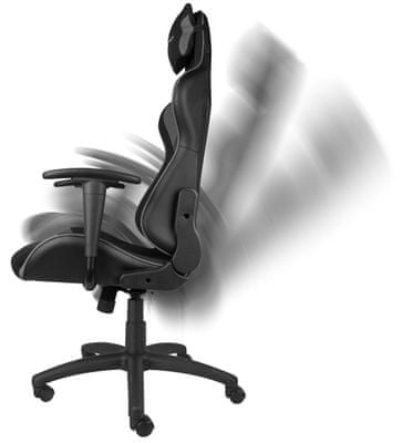Herní židle Genesis Nitro 440, nastavitelná výška sedu a úhel opěradla
