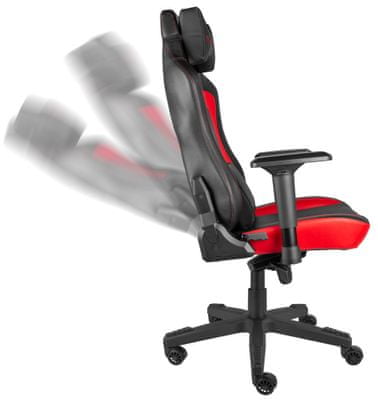 Gamer szék Genesis Nitro 790, állítható ülésmagasság és állítható háttámla dőlésszög