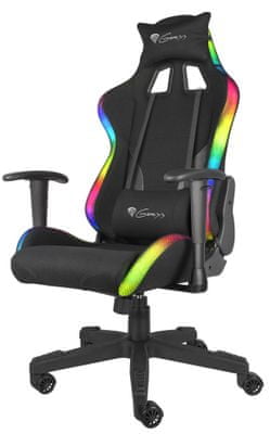 Herní židle Genesis Trit 600 RGB, židle k PC, otočná židle