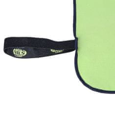 NILLS CAMP rychleschnoucí ručník z mikrovlákna NCR11, zelená/černá