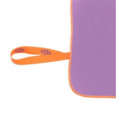 NILLS CAMP rychleschnoucí ručník z mikrovlákna NCR12, fialový/oranžový