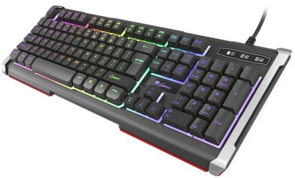 Herná klávesnica Genesis Rhod 400 RGB, anti-ghosting, multimediálne klávesy