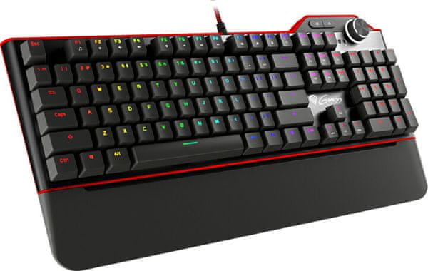 Herní klávesnice Genesis RX85 RGB, barevné LED podsvícení, zóny, efekty