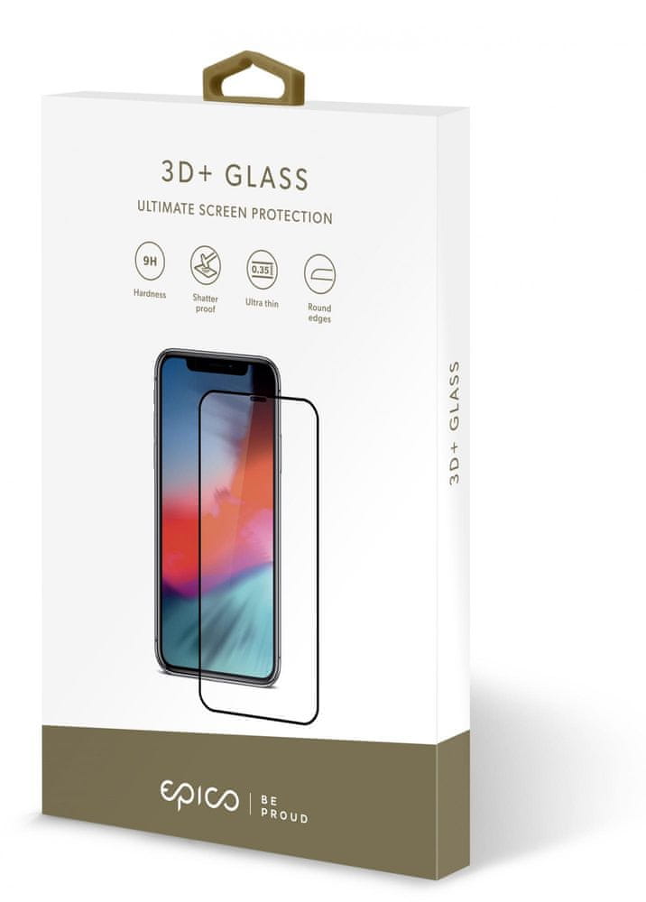 Levně EPICO 3D+ GLASS iPhone XS Max/ 11 Pro Max - černá (42512151300001)