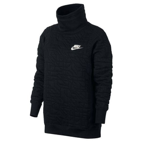 Nike W NSW FNL QUILT, 10 | NSW OTHER SPORTS | WOMENS | HOODED LONG SLEEVE TOP | BLACK/LIGHT BONE | S