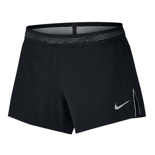 Nike W NK AROSWFT SHORT 4IN, 10 | RUNNING | WOMENS | SHORT | BLACK/WOLF GREY/WOLF GREY | L