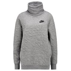 Nike W NSW FNL QUILT, 10 | NSW OTHER SPORTS | WOMENS | HOODED LONG SLEEVE TOP | CARBON HEATHER/BLACK | M