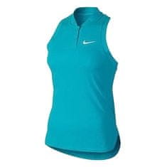 Nike PREMIER ADVANTAGE SLVS POLO, 10 | TENNIS | WOMENS | SLEEVELESS TOP | OMEGA BLUE/WHITE | M