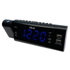 Akai Radiobudík , ACR-3888, projektor, 1,2" LED displej, AM/FM PLL rádio, 2 x USB, 100-240 V