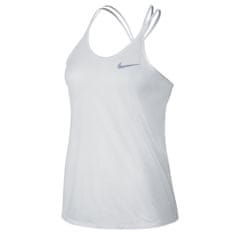 Nike DF COOL BREEZE STRAPPY TNK, 10 | RUNNING | WOMENS | TANK TOP/SINGLET | WHITE/REFLECTIVE SILV | M