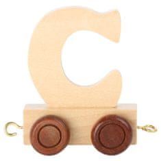 Legler Dřevěný vláček vláčkodráhy abeceda písmeno C