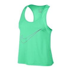 Nike W NK DRY TANK RUN FAST, 10 | RUNNING | WOMENS | TANK TOP/SINGLET | GREEN GLOW/REFLECTIVE SILV | L