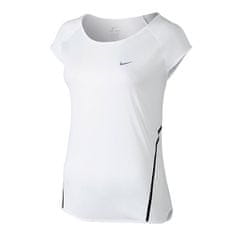 Nike RUN FREE FRAMED SS, 10 | RUNNING | WOMENS | SHORT SLEEVE TOP | WHITE/BLACK/REFLECTIVE SILV | M