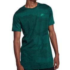 Nike M NSW TEE TB TECH ASYM, 10 | NSW OTHER SPORTS | MENS | SHORT SLEEVE T-SHIRT | NEPTUNE GREEN/NEPTUNE GREEN | S