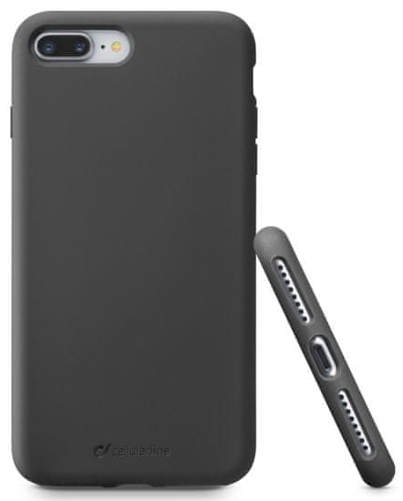 CellularLine Ochranný silikonový kryt SENSATION pro Apple iPhone 7 Plus / 8 Plus SENSATIONIPH755K, černý