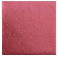 Lene Bjerre Papírové ubrousky UNI červené, 40 x 40 cm