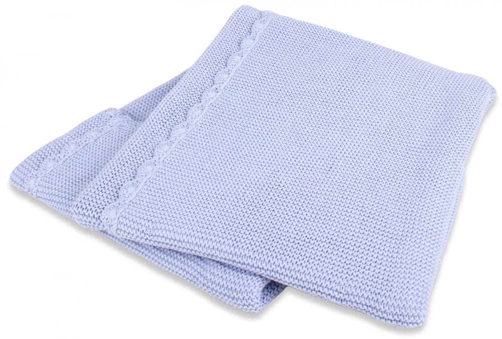 Interbaby deka přízová jemná 75×100 modrá