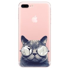 iSaprio Silikonové pouzdro - Crazy Cat 01 pro Apple iPhone 7 Plus / 8 Plus
