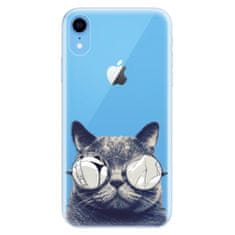 iSaprio Silikonové pouzdro - Crazy Cat 01 pro Apple iPhone Xr