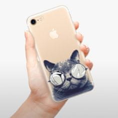 iSaprio Silikonové pouzdro - Crazy Cat 01 pro Apple iPhone 7 / 8