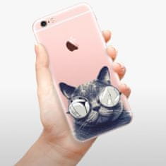iSaprio Silikonové pouzdro - Crazy Cat 01 pro Apple iPhone 6 Plus