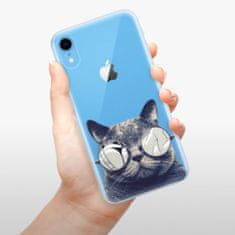 iSaprio Silikonové pouzdro - Crazy Cat 01 pro Apple iPhone Xr