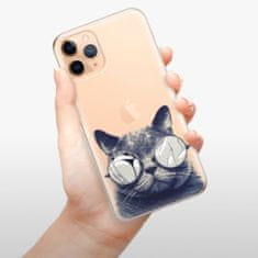 iSaprio Silikonové pouzdro - Crazy Cat 01 pro Apple iPhone 11 Pro