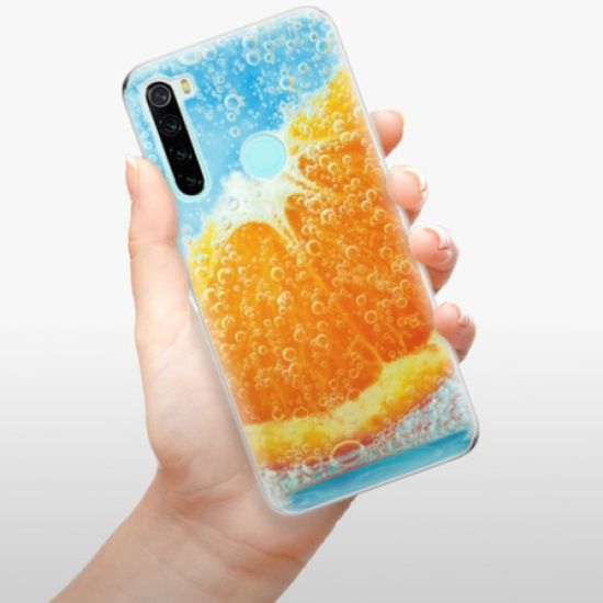 iSaprio Silikonové pouzdro - Orange Water pro Xiaomi Redmi Note 8