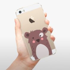 iSaprio Silikonové pouzdro - Brown Bear pro Apple iPhone 5/5S/SE