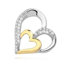 Klenoty Amber Luxusní stříbrné srdce - přívěsek