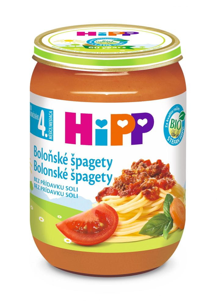 HiPP BIO Špagety v boloňské omáčce - 6 x 190g