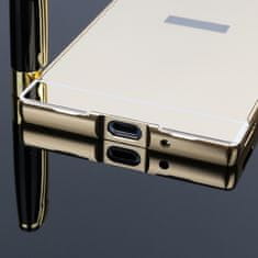 Howanni Hliníkový kryt MIRROR pro Sony Xperia XZ1 - zlatý