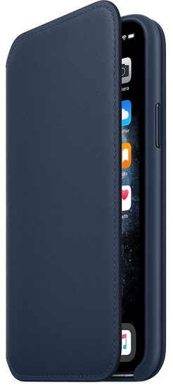 Apple iPhone 11 Pro Leather Folio - Deep Sea Blue MY1L2ZM/A - rozbaleno