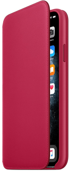 Apple iPhone 11 Pro Max Leather Folio - Raspberry MY1N2ZM/A