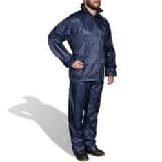 Greatstore Pánský 2 dílný oblek do deště s kapucí, velikost M, námořnická modrá